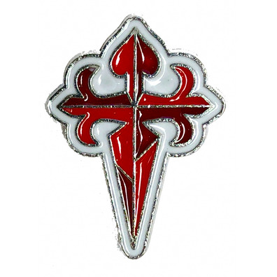 Croix rouge et blanche de Santiago Badge