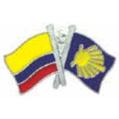 Pin Metal Flag Colombie Chemin de Santiago