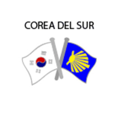 Pin Metal Drapeau Corée du Sud Voie Santiago