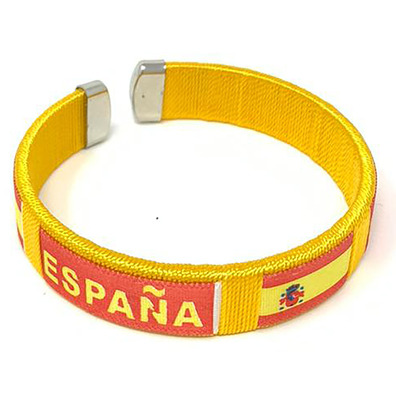 Bracelet rigide Espagne avec drapeau