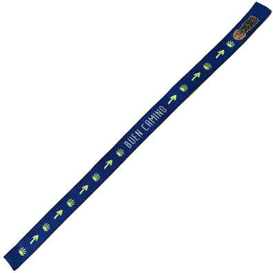 Bracelet en tissu avec deux symboles Good Way 25 Bleu