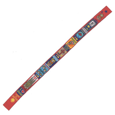 Bracelet en tissu Faith Camino De Santiago 33 Rouge