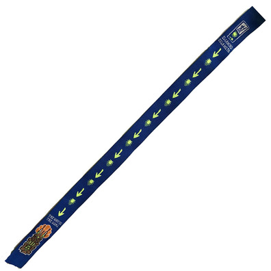 Bracelet en tissu petite flèche et étoile Camino de Santiago 27 Bleu