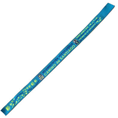 Bracelet en tissu multi-symboles Camino Santiago 05 Bleu