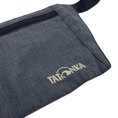 Sac banane MoneyBelt en peau de Tatonka Bleu marine