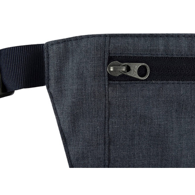 Sac banane MoneyBelt en peau de Tatonka Bleu marine