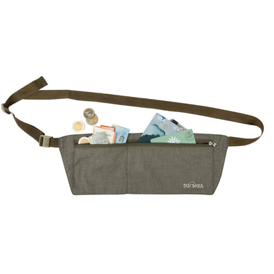 Sac banane MoneyBelt en peau de Tatonka Kaki vert