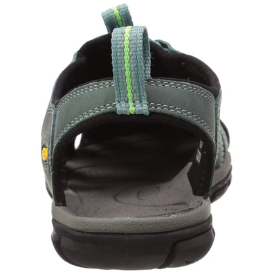 Sandalia Keen Clearwater CNX Cuir W Vert Minéral
