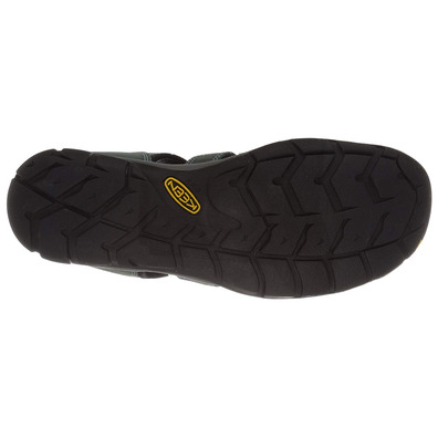 Sandalia Keen Clearwater CNX Cuir W Vert Minéral