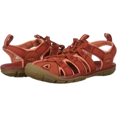 Sandalia Keen Clearwater CNX W Rojo / Corail
