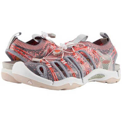 Sandalia Keen Evofit Un W Rouge/ Gris