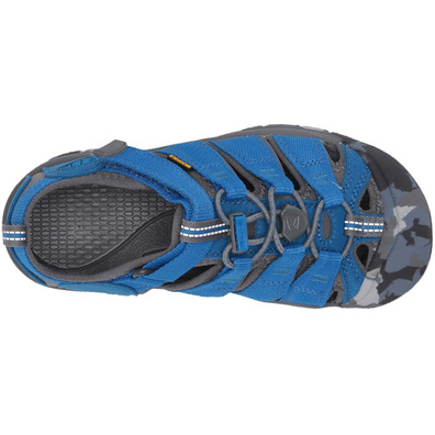 Sandalia Keen Newport H2 Jeunes Bleu/Gris