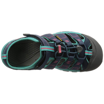 Sandalia Keen Newport H2 Jeunes Marino/Turquoise/Rosa