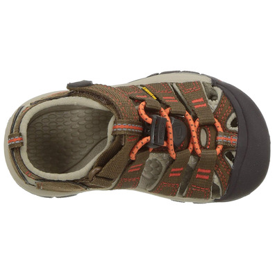 Sandalia Keen Newport H2 Jeunesse Marrón/Naranja