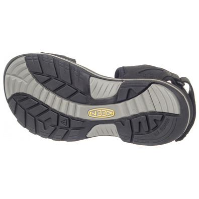 Sandalia Keen Rialto II 3 Points Cuir Noir