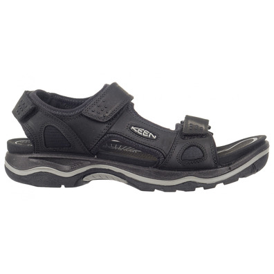 Sandalia Keen Rialto II 3 Points Cuir Noir