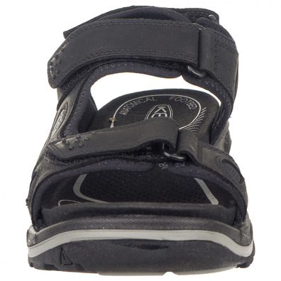 Sandalia Keen Rialto II 3 Points Cuir Noir