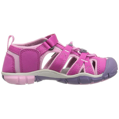 Sandalia Keen Seacamp II CNX Enfants Fucsia
