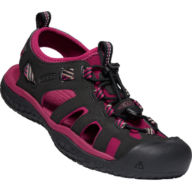 Sandalia Keen Solr W Noir/Fucsie