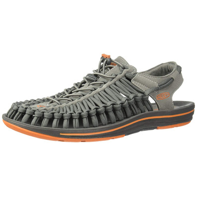 Sandalia Keen Uneek Flat Gris/Orange
