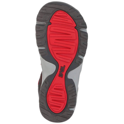 Sandalia Teva Manatee Petit Gris/Rojo