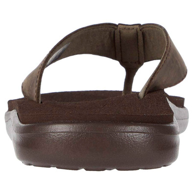 Sandalia Teva Voya Flip Cuero Maron