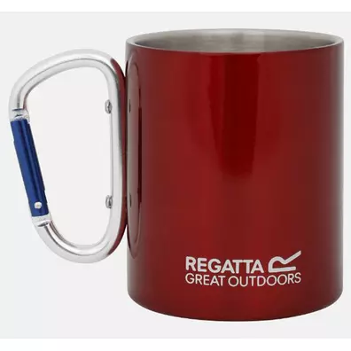 Mug de régate avec mousqueton, acier rouge
