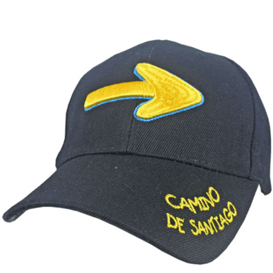 Visera Flecha Camino de Santiago Noir