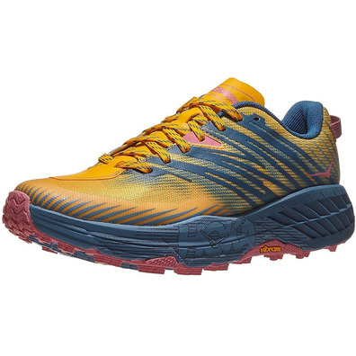 Chaussure Hoka Speedgoat 4 W Jaune / Gris