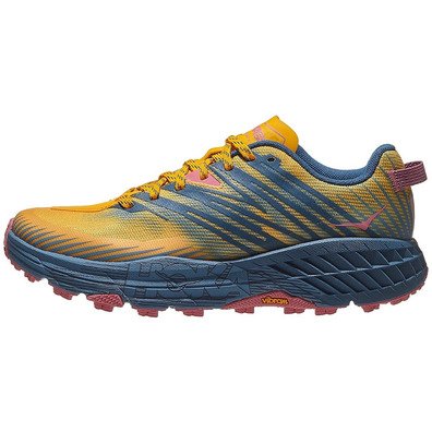 Chaussure Hoka Speedgoat 4 W Jaune / Gris