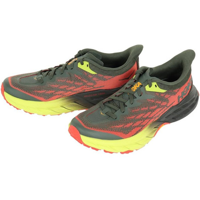 Chaussure Hoka Speedgoat 5 Gris/Rouge