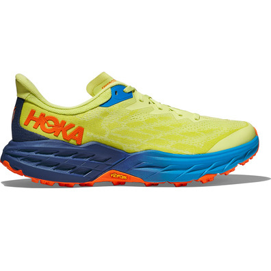 Chaussures Hoka Speedgoat 5 vert citron/bleu marine