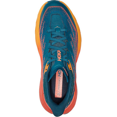 Chaussure Hoka Speedgoat 5 W Bleu/Corail