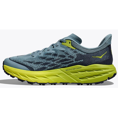 Chaussure Hoka Speedgoat 5 Large Bleu/Lime