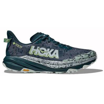 Chaussure Hoka Speedgoat 6 GTX Gris/Vert Mer