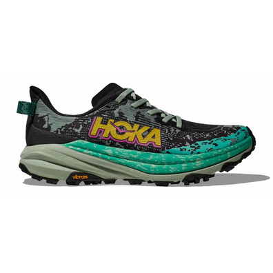 Chaussure Hoka Speedgoat 6 W Gris/Vert/Jaune