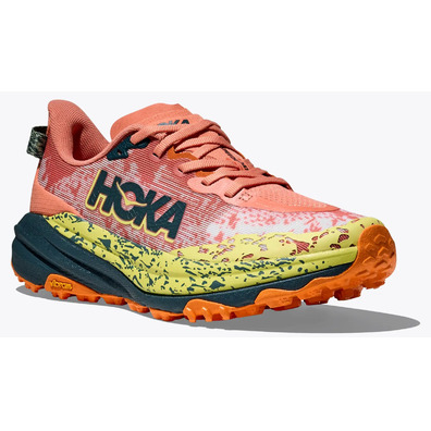 Baskets Hoka Speedgoat 6 W Saumon/Jaune