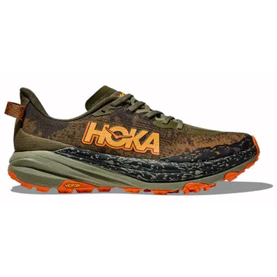 Chaussure Hoka Speedgoat 6 Wide Olive/Orange