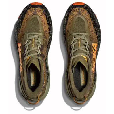 Chaussure Hoka Speedgoat 6 Wide Olive/Orange