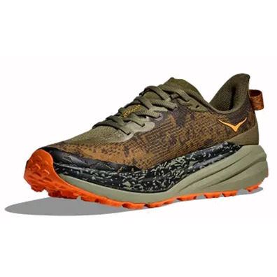 Chaussure Hoka Speedgoat 6 Wide Olive/Orange