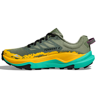 Zapatilla Hoka Torrent 4 W Eau verte/Amarillo