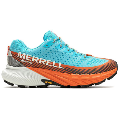 Chaussure Merrell Agility Peak 5 GTX W Bleu/Orange