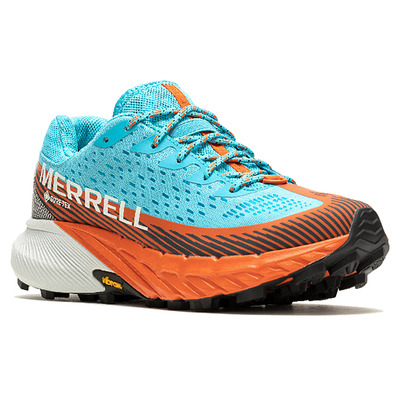 Chaussure Merrell Agility Peak 5 GTX W Bleu/Orange