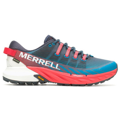Chaussure Merrell Agitily Peak 4 GTX Bleu/Rouge