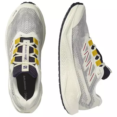 Chaussure Salomon Aero Blaze 3 GRVL GTX W blanche/bleue