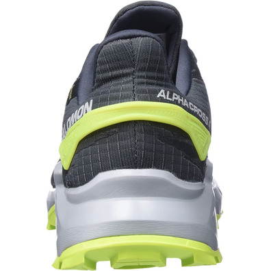 Chaussure Salomon Alphacross 4 GTX Gris/Lime