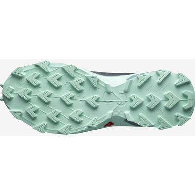 Chaussures Salomon Alphacross 4 GTX W Gris/Turquoise