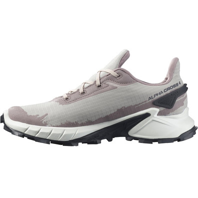 Chaussures Salomon Alphacross 4 GTX W Rose/Gris