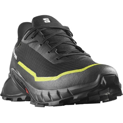 Chaussure Salomon Alphacross 5 GTX Noir/Lime