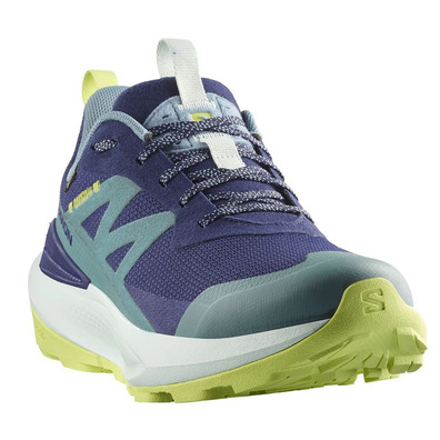Chaussure de course Salomon Elixir Activ GTX Bleu/Vert citron